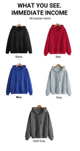 Women's Oversized Zip-Up Hoodie