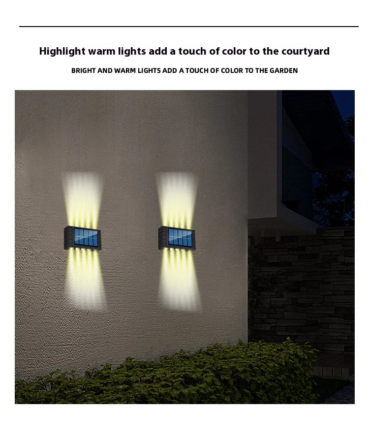 Solar LED Wall Lamp Up & Down Light