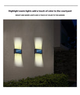 Solar LED Wall Lamp Up & Down Light