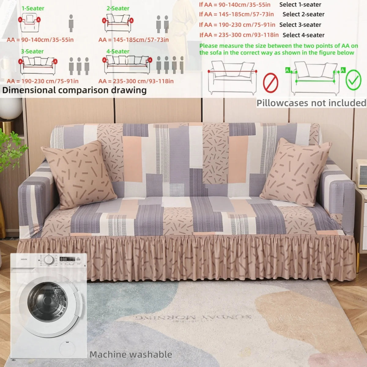 Romantic Ruffled Sofa Cover