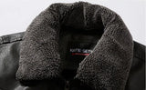 Men's Plus Size PU Motorcycle Suit – Fleece Jacket