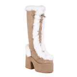 Platform Fur Boots