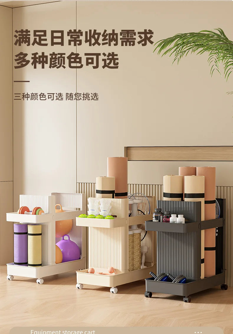 Slim Home Storage Cart Rack