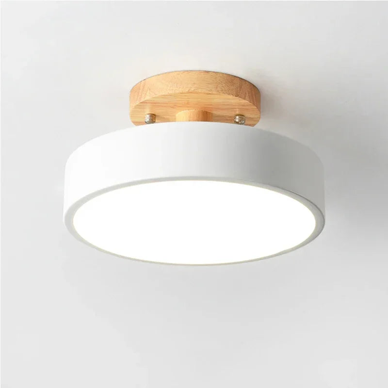 Nordic Wooden Ceiling Lamp