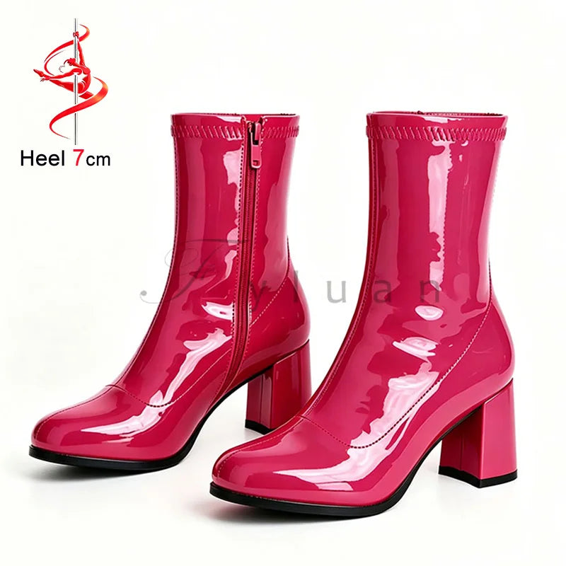 Classic Block Heel Ankle Boots