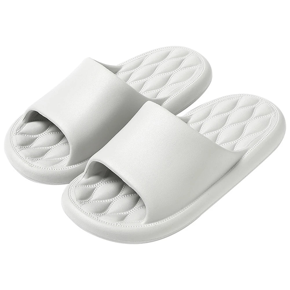 Men EVA Thick Platform Bathroom Slippers