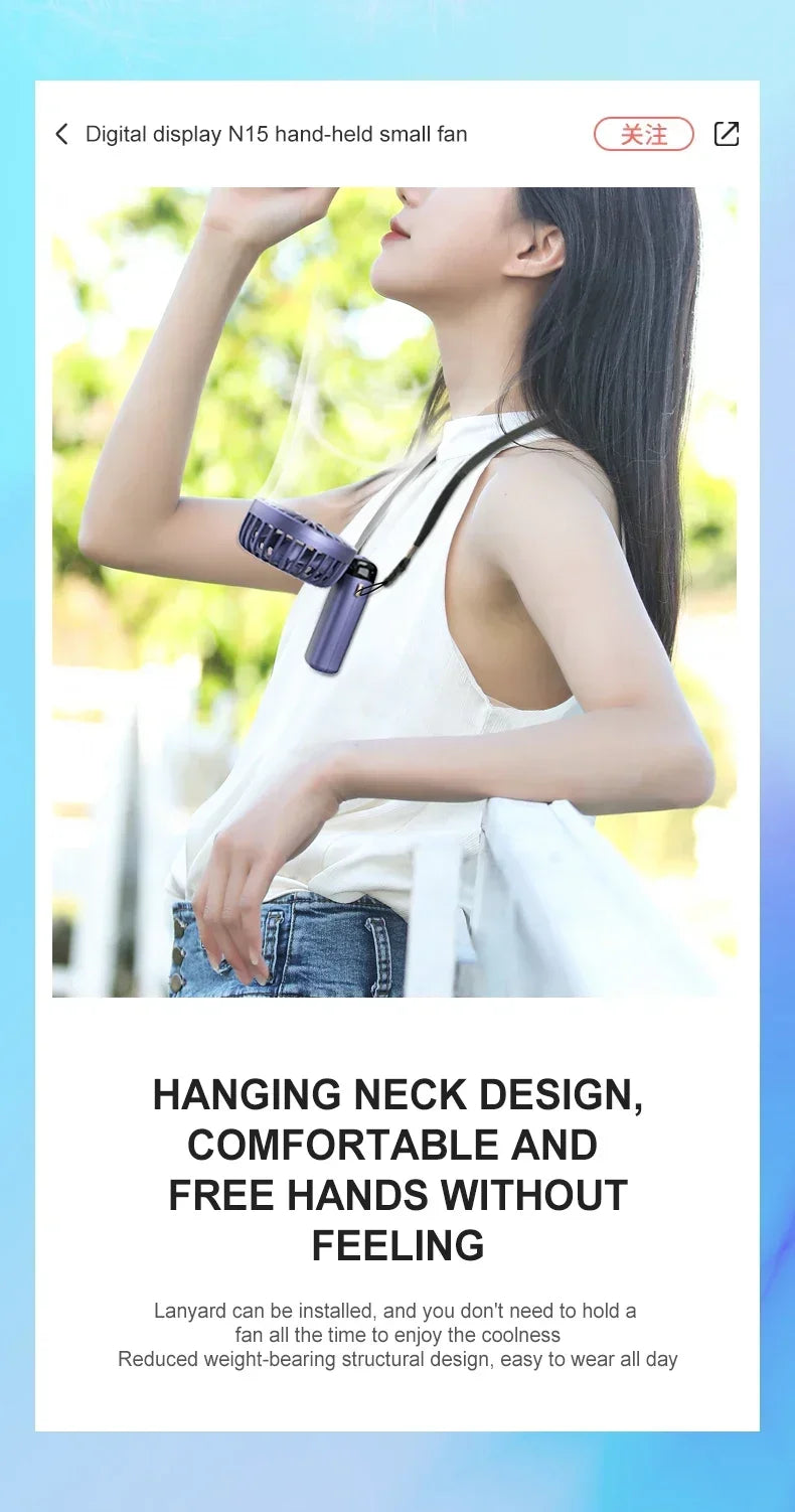 Rechargeable Neck Fan Air Conditioner