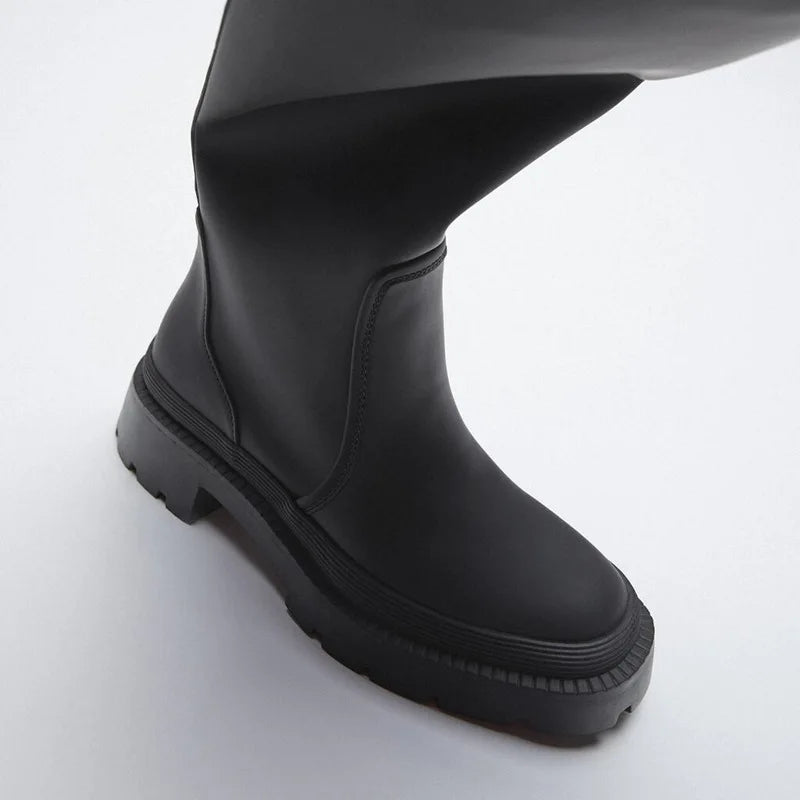 Women Punk Boots – 2025 Knee-High