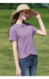 Women Curved Slim Fit Tee