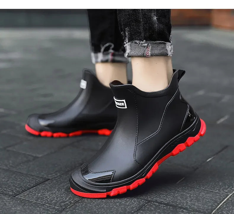 Men’s Casual Ankle Rain Boots 2025