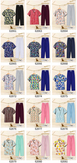 Colorful cartoon print dental scrubs set for women, featuring various styles and patterns ideal for pet grooming workwear.