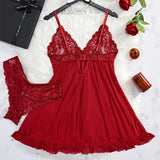 Blush Satin Sleepwear Set