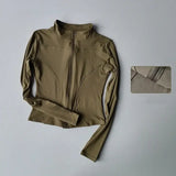Women Quick Dry Zipper Sports Jacket