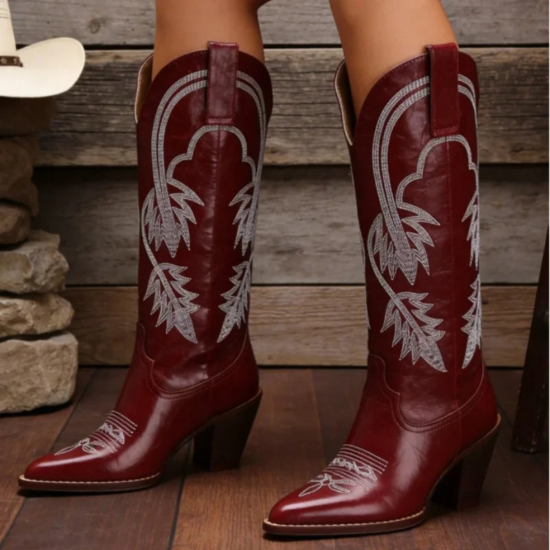 Classic White Cowboy Boots