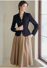 ModiCurve™ – Casual Professional Blazer (Vintage Cut, Soft Fit, All-Season Wear)