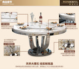 Rotating Metal Dining Table