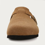 Men Suede Cork Mules