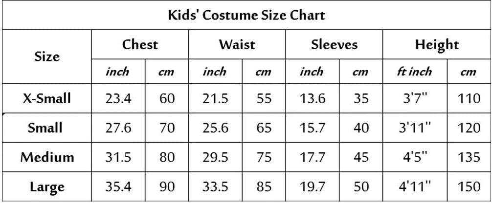 Kids Kimetsu No Yaiba Cosplay Set