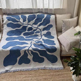 England Blue Sofa Blanket