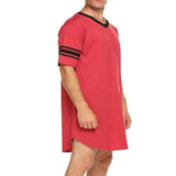 Men’s Contrast Sleep Shirt Robe