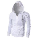 Men's Solid Color Hoodie Jacket