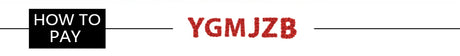 How to pay section with the text 'YGMJZB' in an engaging design