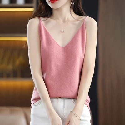 Knitted Summer V-Neck Tank