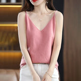 Knitted Summer V-Neck Tank