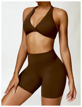 Women High Waist Yoga Fitness Shorts