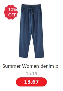 Women Vintage Wide Leg High Waist Jeans