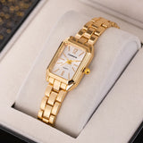Luxury Square Gold Quartz Couple Watches