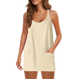 Women Sleeveless Tennis Onesie