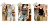 Basic Ribbed O-Neck Camisole Tank Top