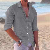 Men Cotton Linen Shirt