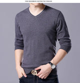 سترة رجالية محبوكة برقبة على شكل حرف V بمقاسات كبيرة