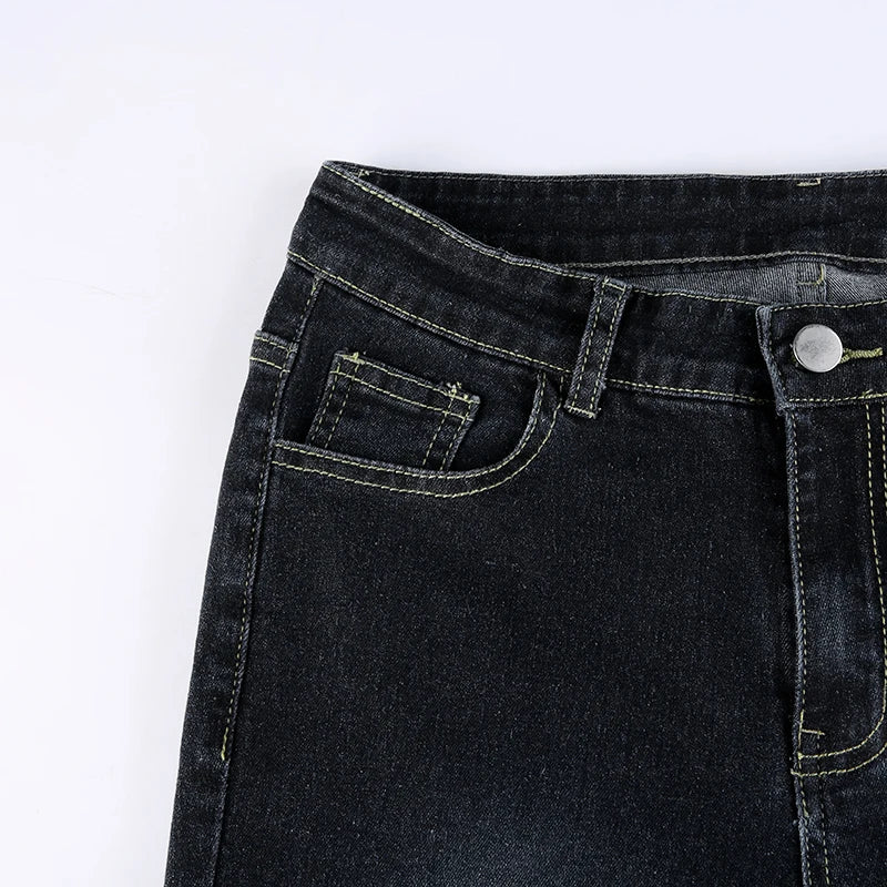 FlareRush™ – 90s Low Waist Cargo Pants (Vintage Y2K, Korean Flare)