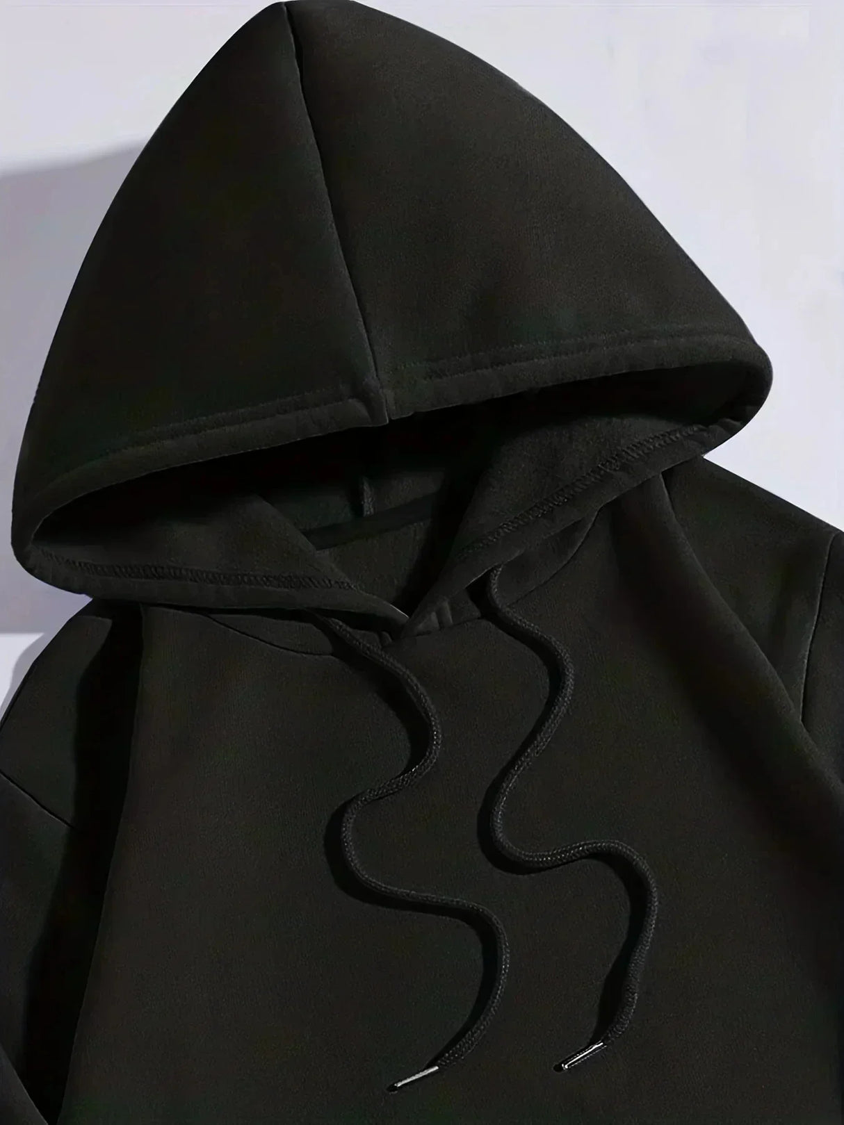 Plus Size Women's Hoodie – Relaxed Black Sweatshirt
