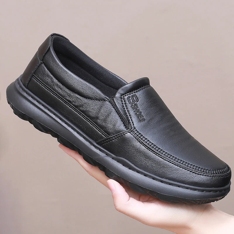 Men’s Light Leather Casual Loafers