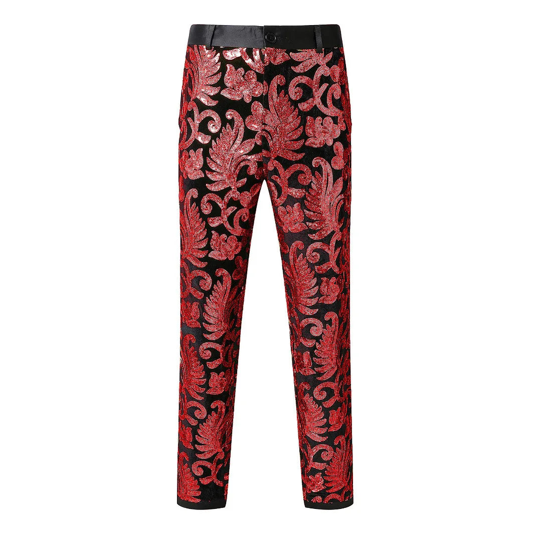 Men Luxury Sequin Party Suit Set