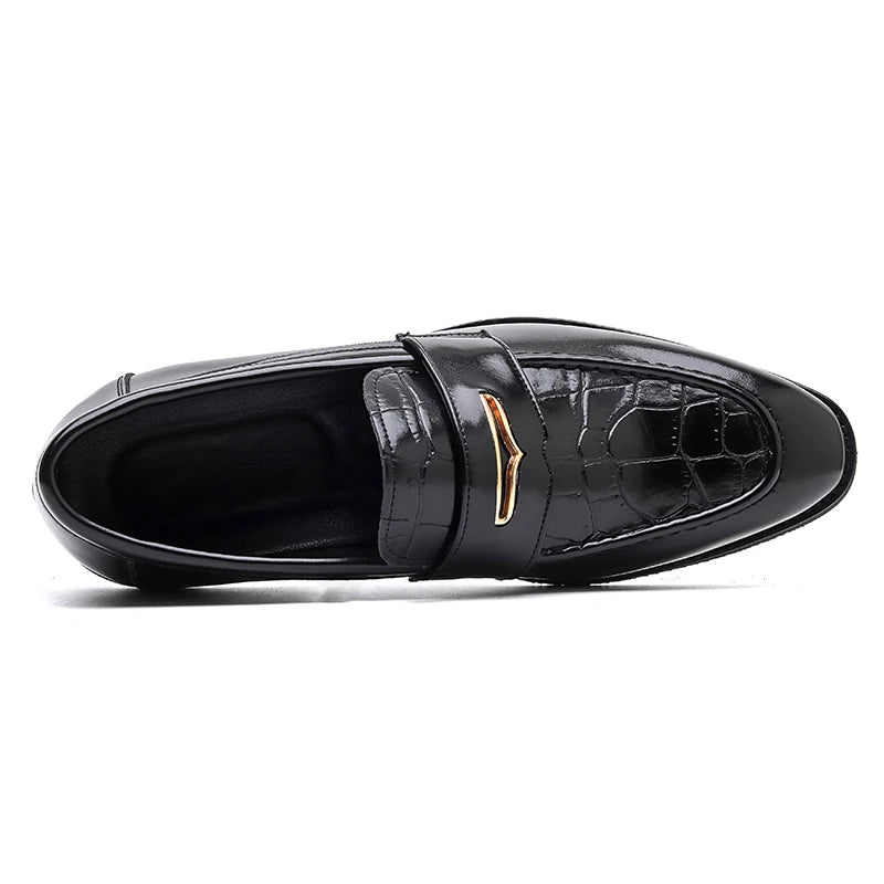 Men’s Black PU Leather Loafers