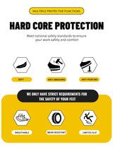 Women Safety Shoes Soft Sole Protective Sneakers