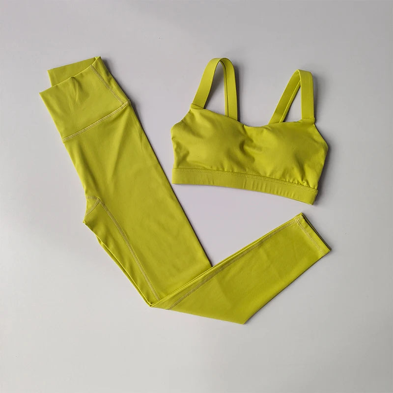 Women Sports Bra & Leggings Set