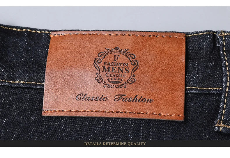 Men's Classic Black Jeans Plus Size