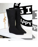 Korean Suede Knee High Boots