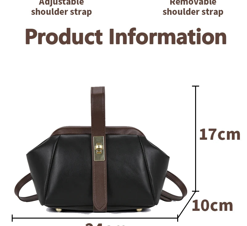 Elegant Leather Crossbody Handbag