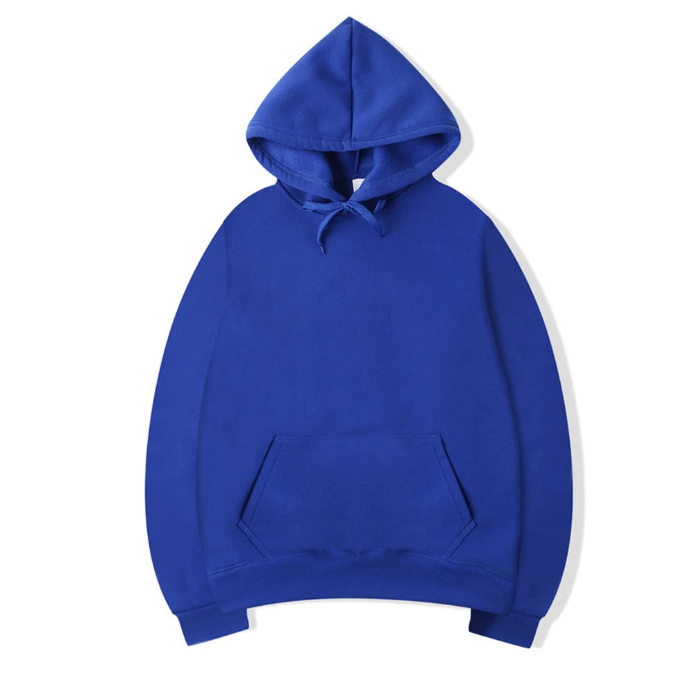 Men's Oversize Hoodie – Solid Black Pullover