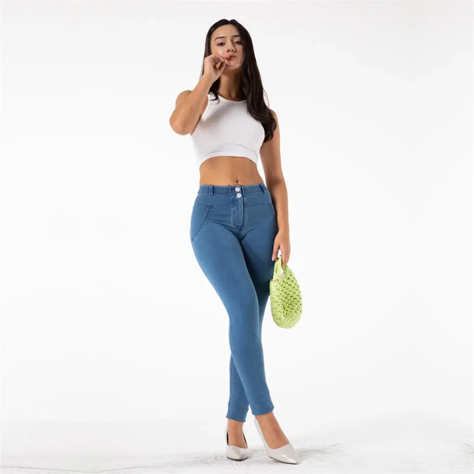 Women Light Blue Super Skinny Jeans