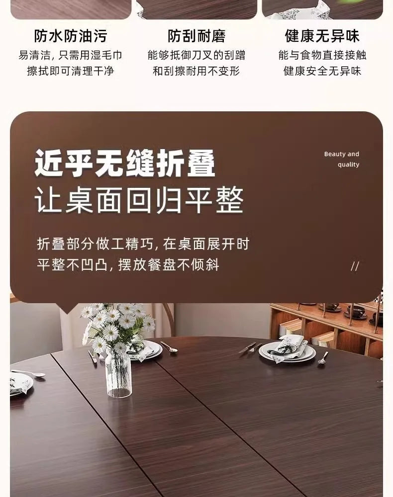 Foldable Round Dining Table