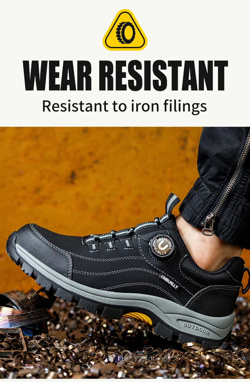 Men Smash Resistant Work Sneakers