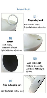 Luxury USB Bedside Decorative Lamp